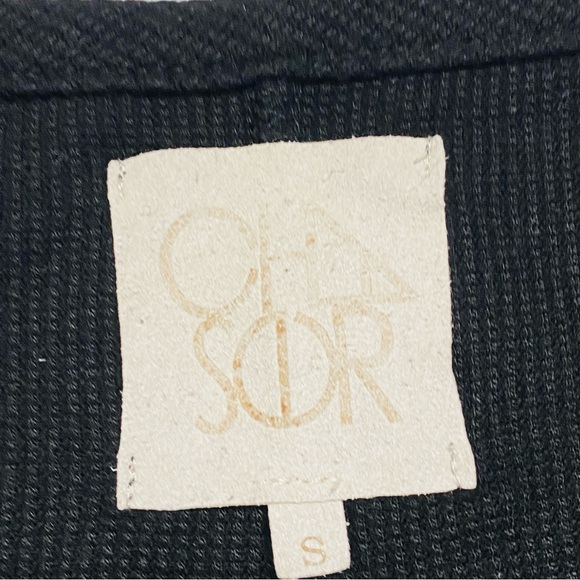 Chaser Slub Long Sleeve Black Shirt Size Small - Picture 6 of 6